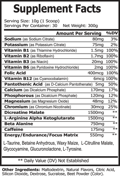 Pre-allenamento Nitric Shock (anguria melata)